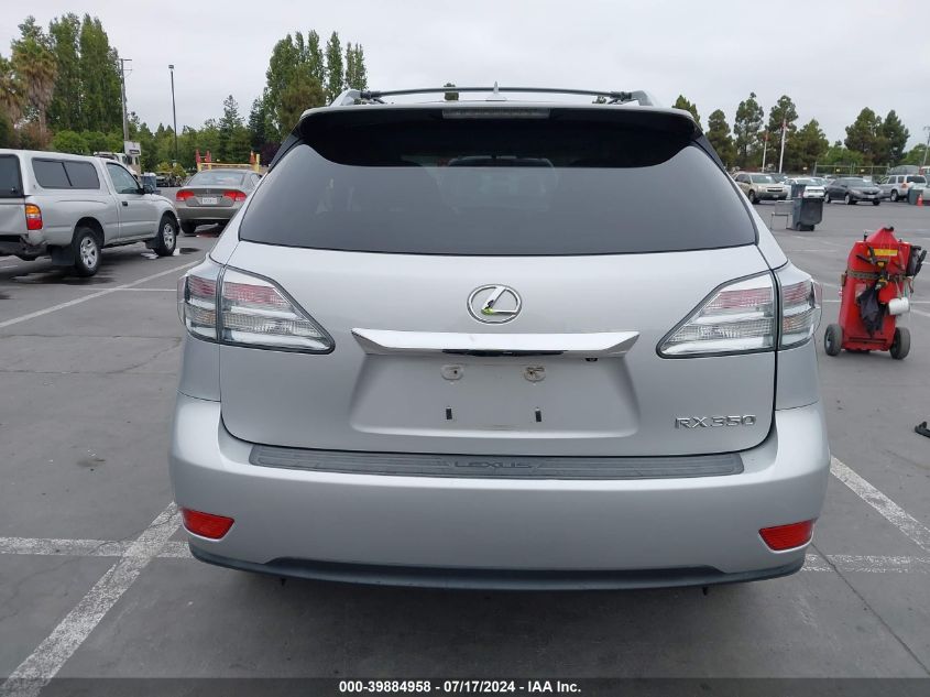 2012 Lexus Rx 350 350 VIN: 2T2BK1BA9CC144070 Lot: 39884958