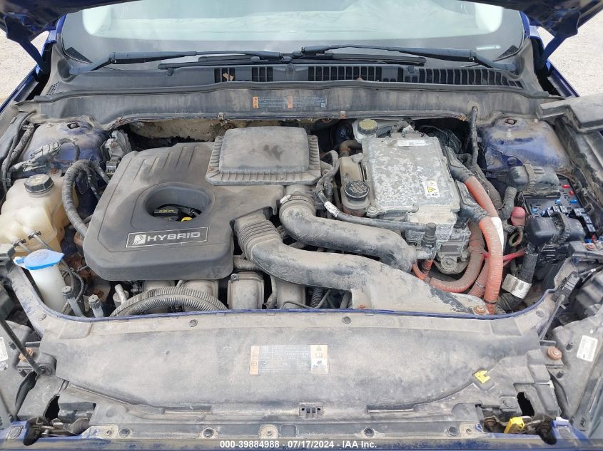 2013 Ford Fusion Hybrid Se VIN: 3FA6P0LU1DR233711 Lot: 39884988