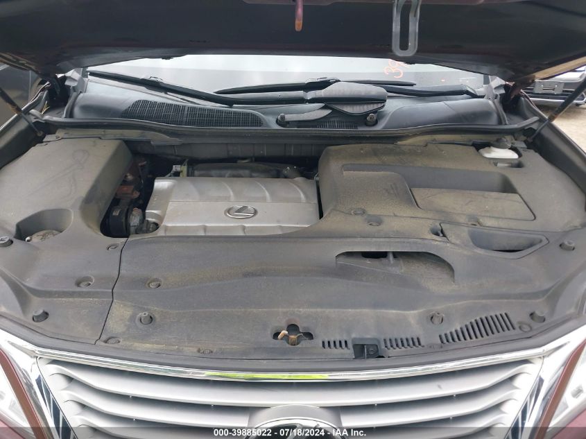 2013 Lexus Rx 350 VIN: 2T2BK1BA9DC225006 Lot: 39885022