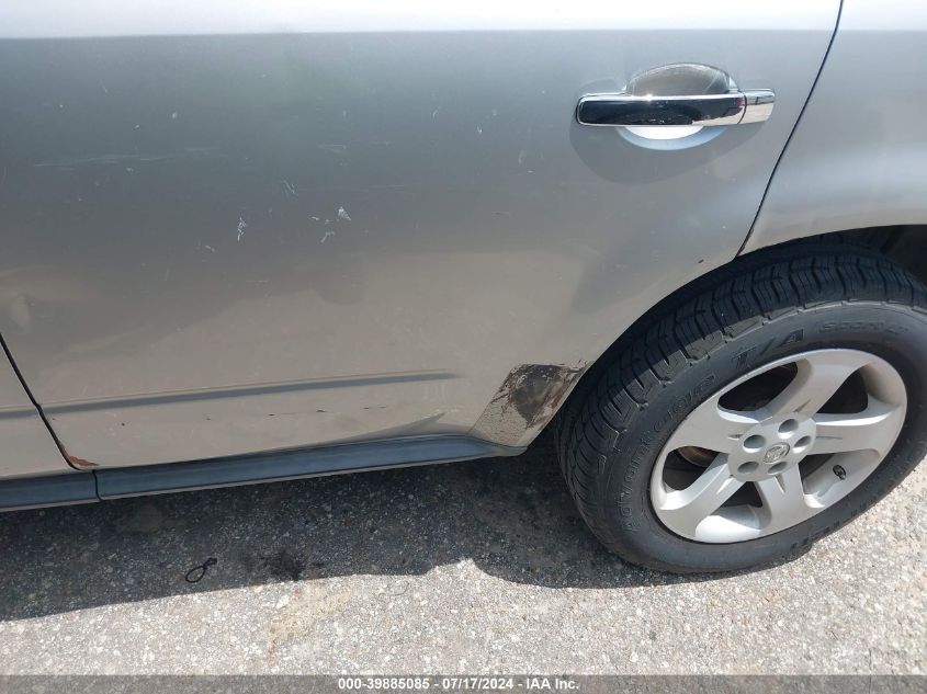 2005 Nissan Murano Sl VIN: JN8AZ08W65W444110 Lot: 39885085