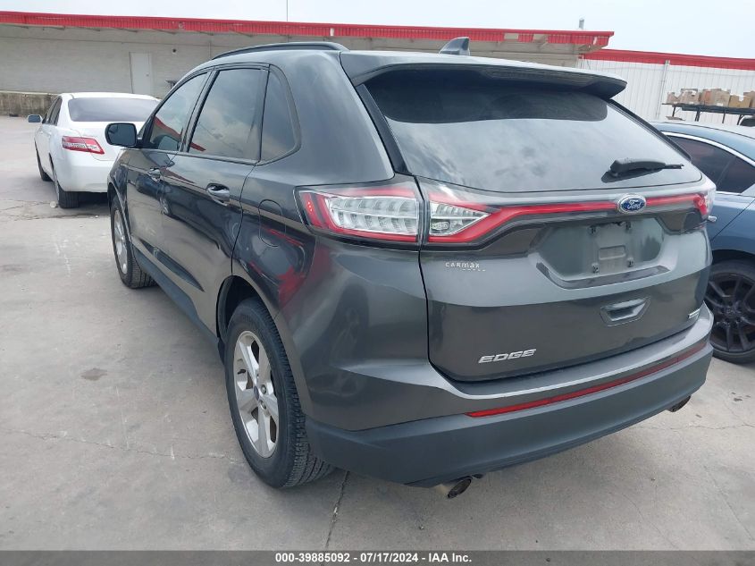 2015 Ford Edge Se VIN: 2FMTK3G99FBB96178 Lot: 40768379