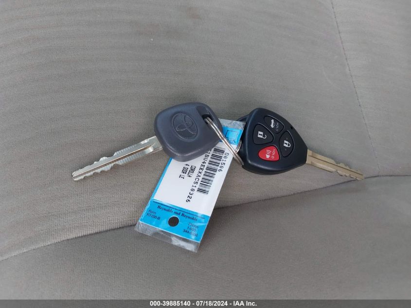 2010 Toyota Corolla S/Le/Xle VIN: 2T1BU4EEXAC518326 Lot: 39885140