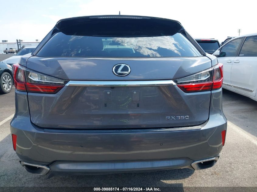 2017 Lexus Rx 350 VIN: 2T2ZZMCAXHC091493 Lot: 39885174