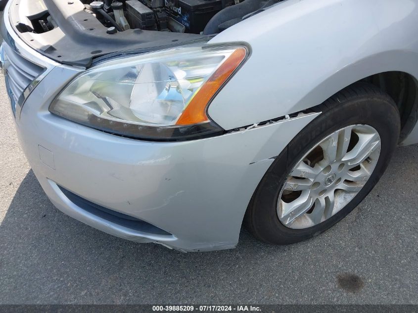 2013 Nissan Sentra S VIN: 3N1AB7AP9DL651058 Lot: 39885209