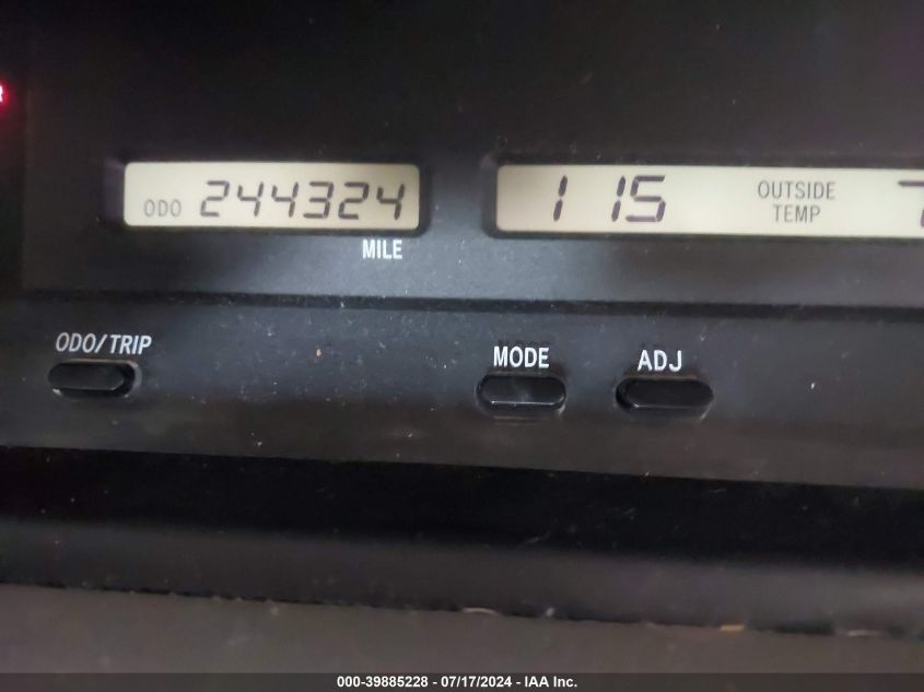 2002 Toyota Avalon Xl VIN: 4T1BF28B92U209835 Lot: 39885228