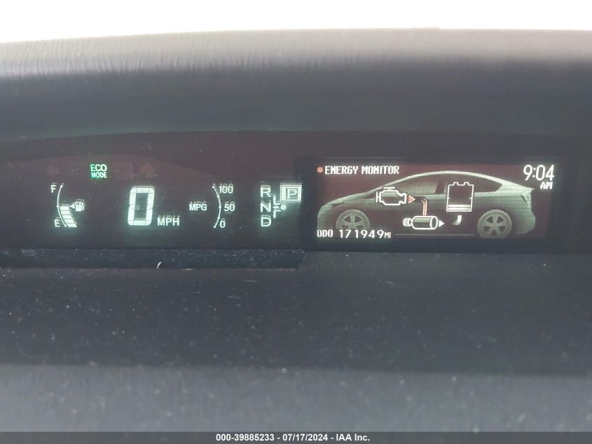 2012 Toyota Prius Two VIN: JTDKN3DU3C5476758 Lot: 39885233