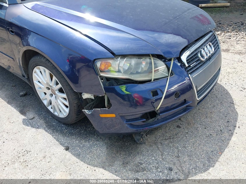 2006 Audi A4 3.2 VIN: WAUDH98E36A173025 Lot: 39885240