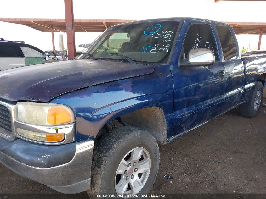 2001 GMC Sierra 1500 Sl/Sle VIN: 2GTEK19V811369103 Lot: 39885284