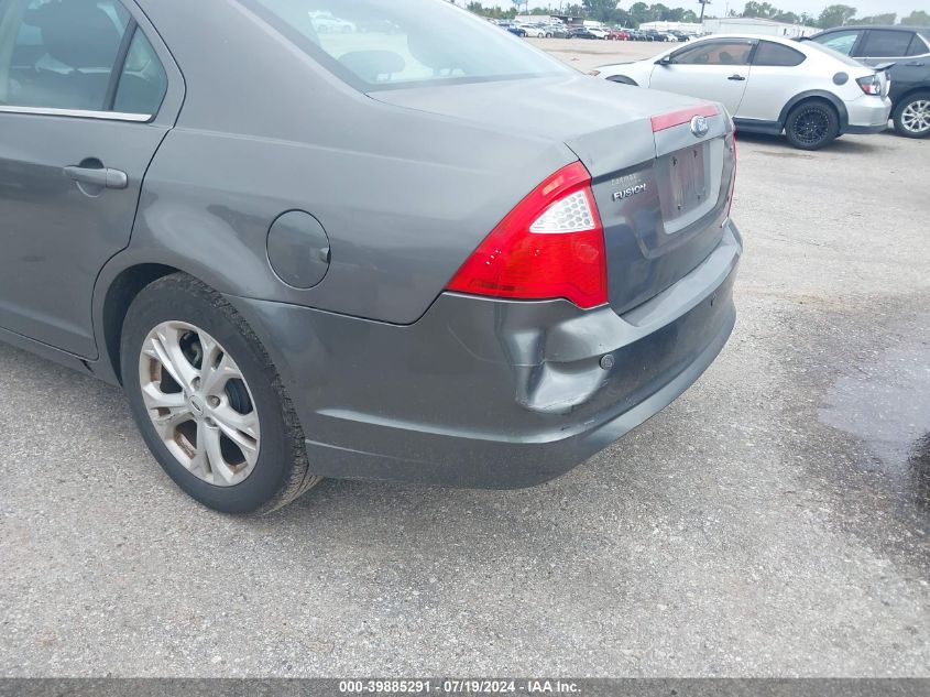 2012 Ford Fusion Se VIN: 3FAHP0HG3CR204981 Lot: 39885291