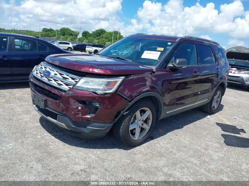 2019 Ford Explorer Xlt VIN: 1FM5K7D84KGB34833 Lot: 39885332