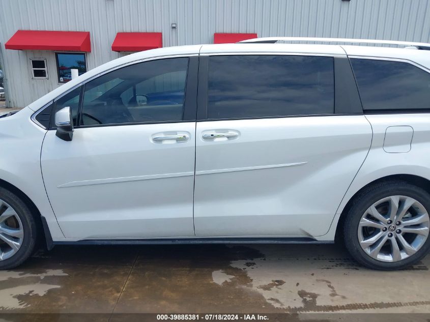 2022 Toyota Sienna Platinum VIN: 5TDERKEC1NS119710 Lot: 39885381