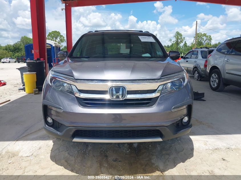 2020 Honda Pilot Awd Ex-L VIN: 5FNYF6H51LB049296 Lot: 39885427