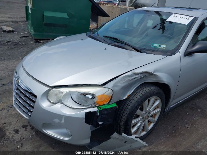 2006 Chrysler Sebring Tsi VIN: 1C3EL36RX6N114480 Lot: 39885452