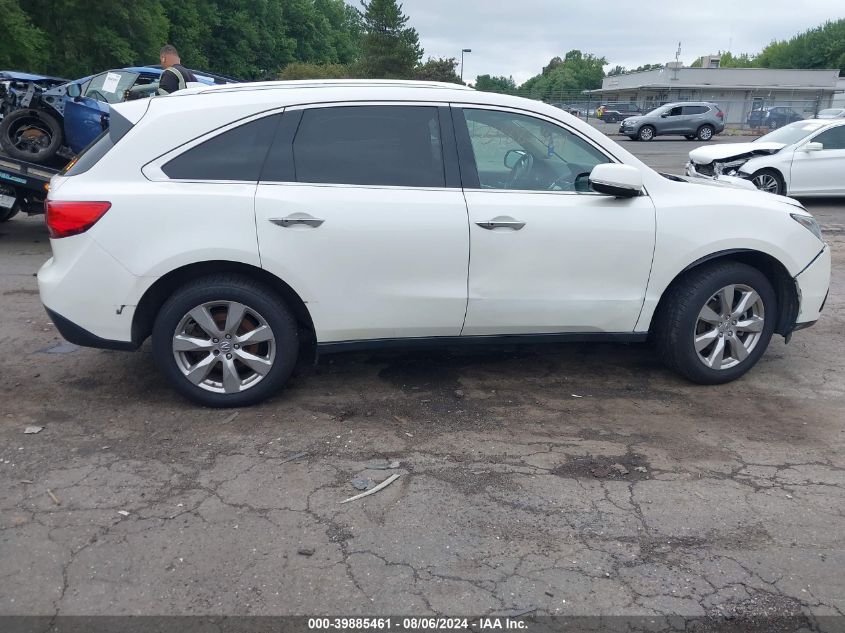 2014 Acura Mdx Advance Pkg W/Entertainment Pkg VIN: 5FRYD4H86EB028417 Lot: 39885461