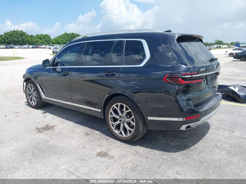 2023 BMW X7 xDrive40I VIN: 5UX23EM00P9P67309 Lot: 39885482