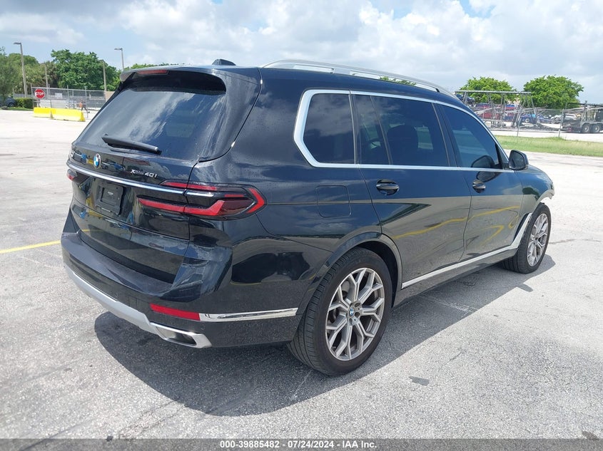 2023 BMW X7 xDrive40I VIN: 5UX23EM00P9P67309 Lot: 39885482