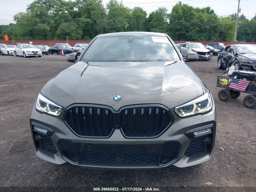 2021 BMW X6 M50I VIN: 5UXCY8C03M9D80163 Lot: 39885522