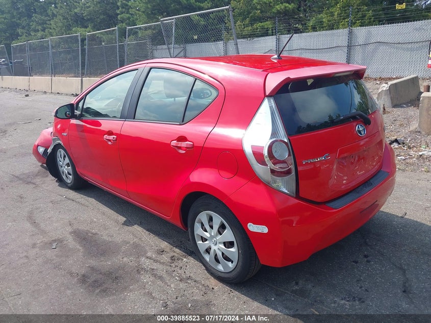 2012 Toyota Prius C Two VIN: JTDKDTB30C1514998 Lot: 39885523