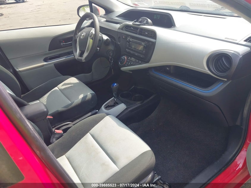 2012 Toyota Prius C Two VIN: JTDKDTB30C1514998 Lot: 39885523