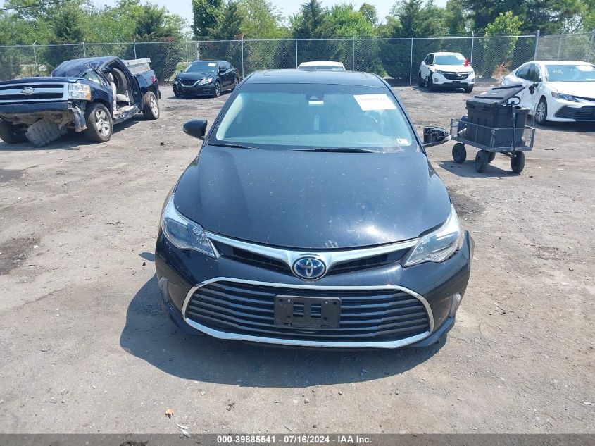 2018 Toyota Avalon Hybrid Limited VIN: 4T1BD1EB4JU059734 Lot: 39885541