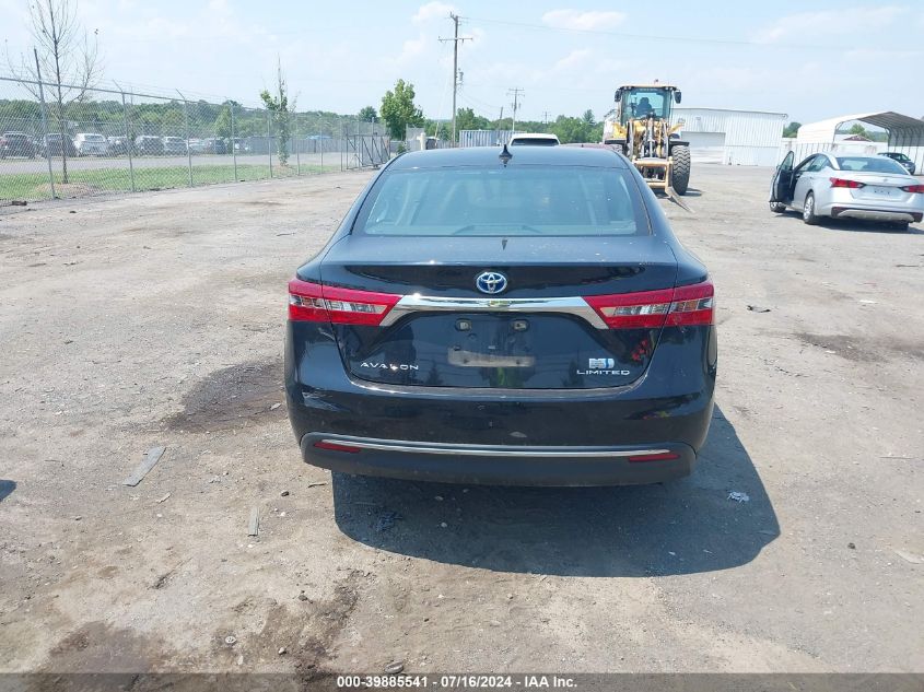 2018 Toyota Avalon Hybrid Limited VIN: 4T1BD1EB4JU059734 Lot: 39885541