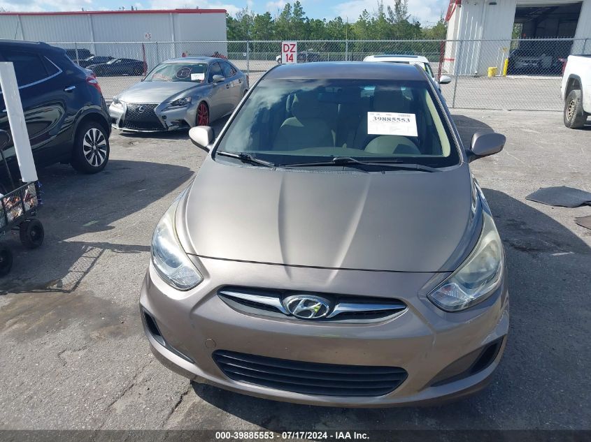 2013 Hyundai Accent Gls VIN: KMHCT4AE6DU528254 Lot: 39885553