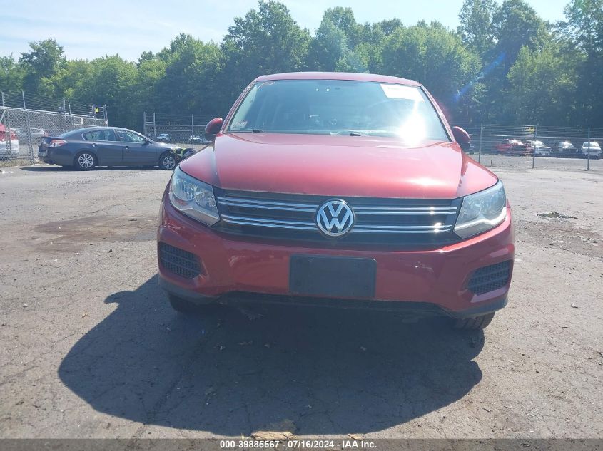 2013 Volkswagen Tiguan S VIN: WVGBV7AX3DW006260 Lot: 39885567