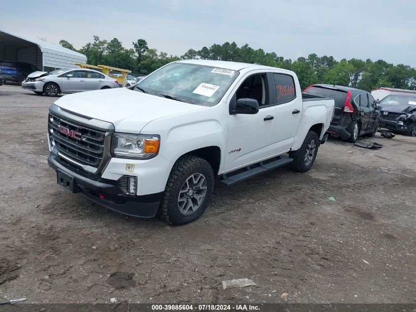 2022 GMC Canyon 4Wd Short Box At4 - Leather VIN: 1GTG6FEN6N1277872 Lot: 39885604