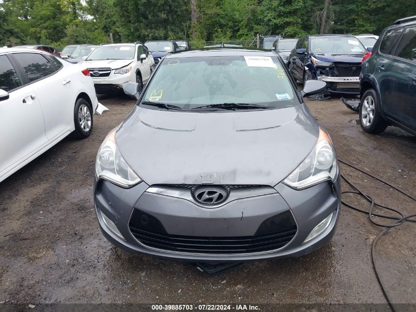 2012 Hyundai Veloster Base W/Black VIN: KMHTC6AD0CU073208 Lot: 39885703