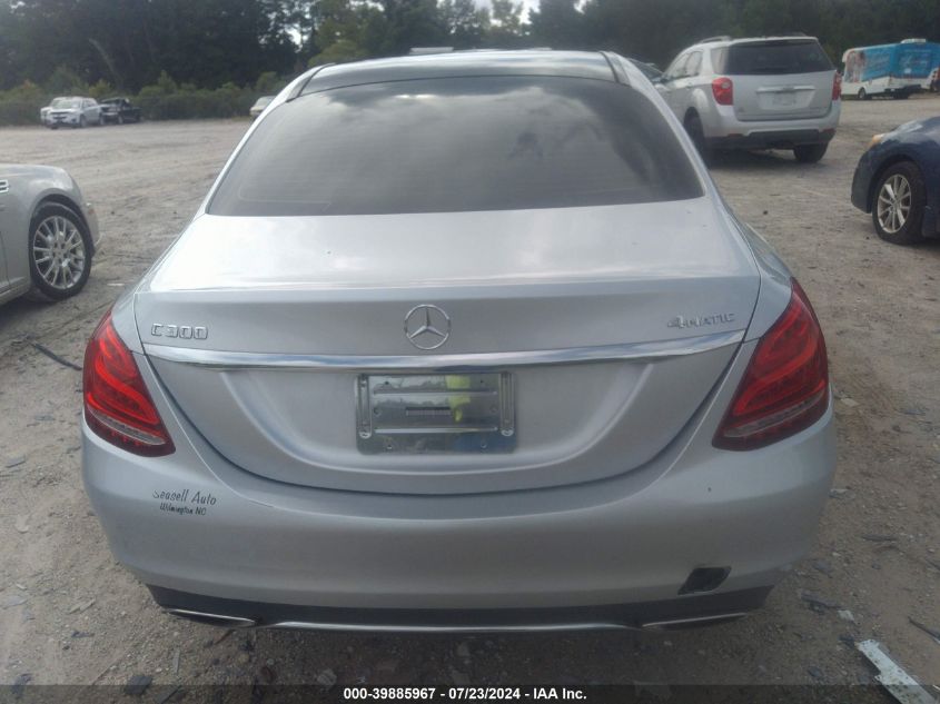 2015 Mercedes-Benz C 300 4Matic/Luxury 4Matic/Sport 4Matic VIN: 55SWF4KB8FU003560 Lot: 39885967