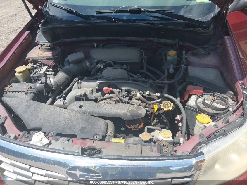 2010 Subaru Forester 2.5X VIN: JF2SH6AC4AH747005 Lot: 39885994