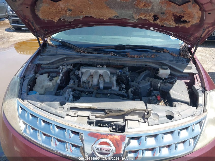 2007 Nissan Murano Se VIN: JN8AZ08W27W617737 Lot: 39885997