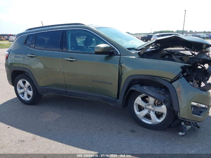 2021 Jeep Compass Latitude Fwd VIN: 3C4NJCBB9MT556447 Lot: 39886015