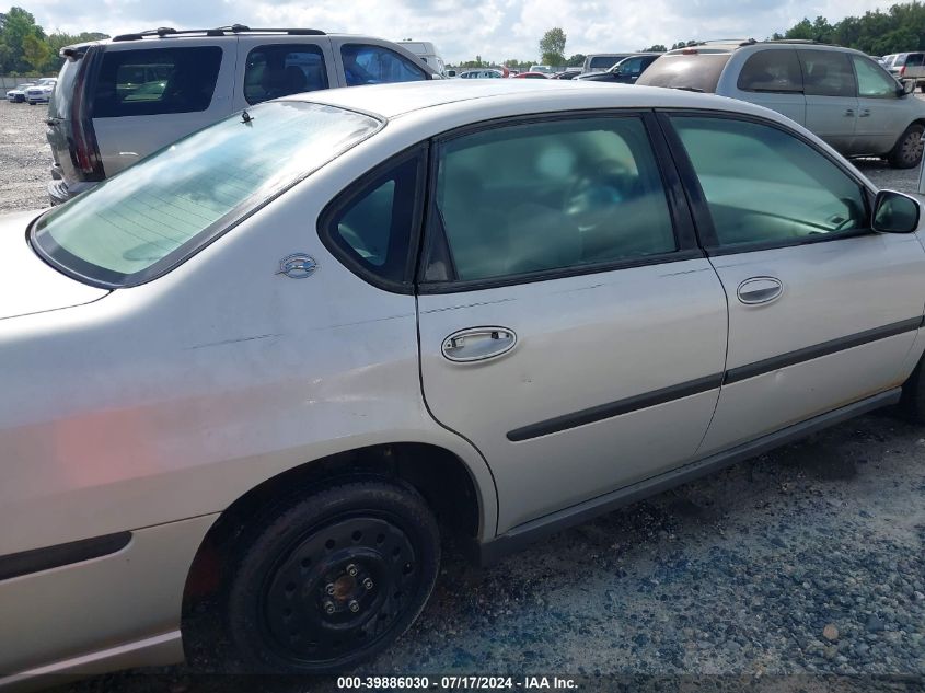 2003 Chevrolet Impala VIN: 2G1WF52E939144177 Lot: 39886030