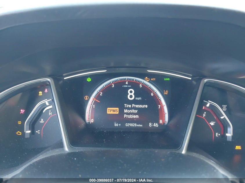 VIN 2HGFC2E88LH599808 2020 HONDA CIVIC SPORT
