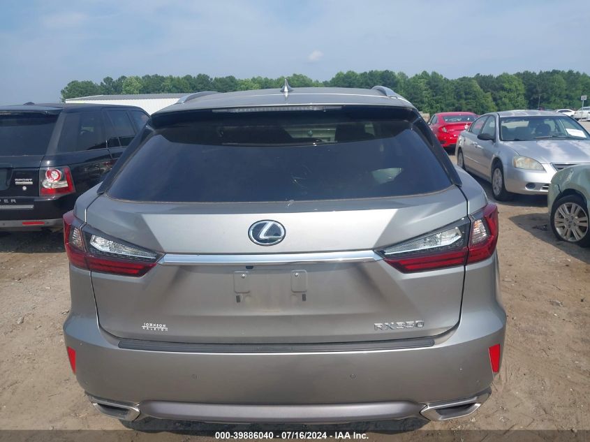 2017 Lexus Rx 350 VIN: 2T2BZMCAXHC072699 Lot: 39886040