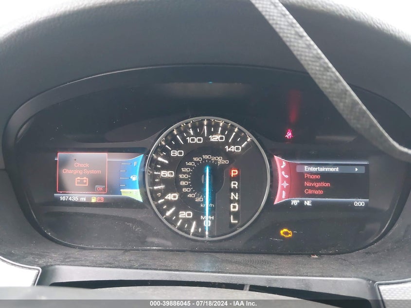 2013 Ford Edge Sel VIN: 2FMDK3J97DBC78906 Lot: 39886045