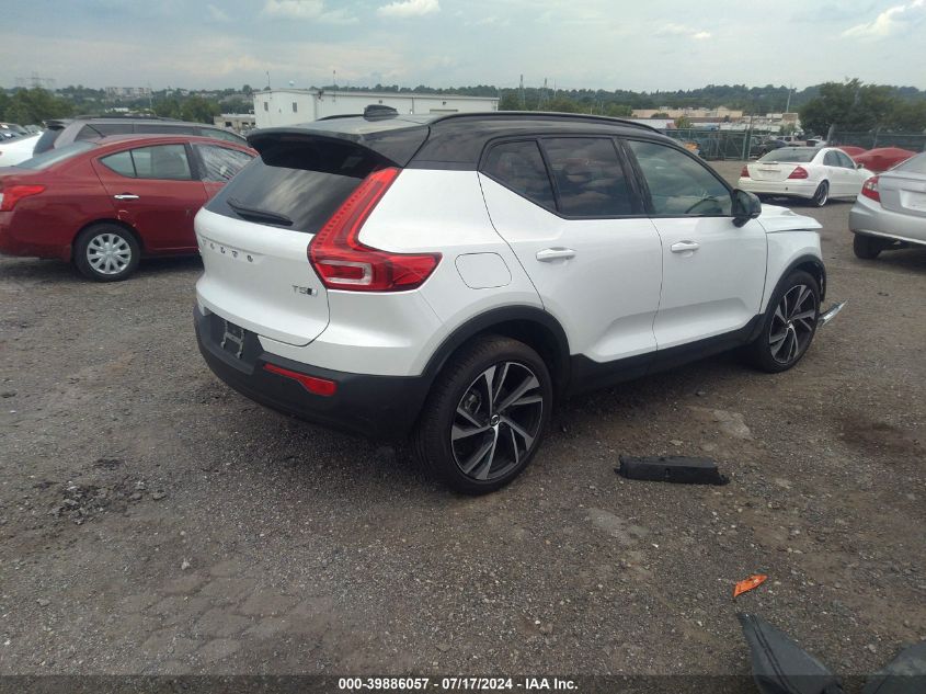 2021 Volvo Xc40 T5 R-Design VIN: YV4162UM9M2528347 Lot: 39886057