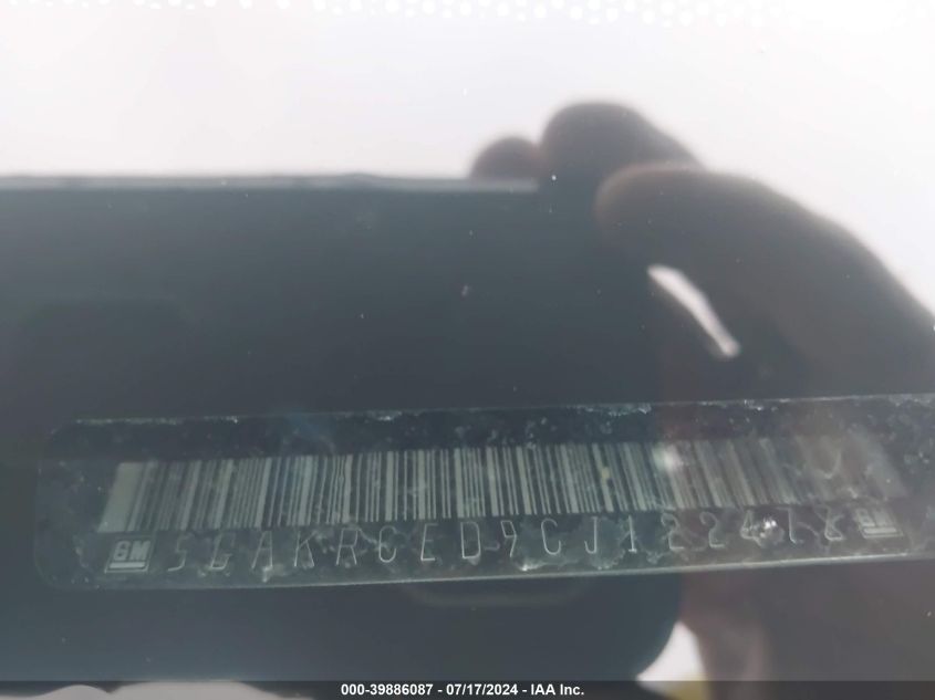 2012 Buick Enclave Leather VIN: 5GAKRCED9CJ122478 Lot: 39886087