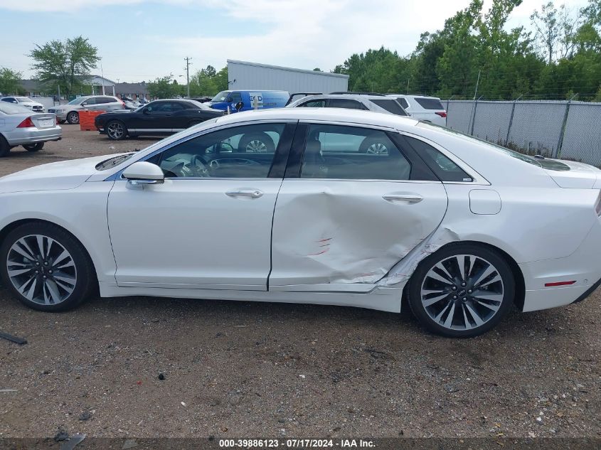 2019 Lincoln Mkz Hybrid Reserve Ii VIN: 3LN6L5MU6KR617140 Lot: 39886123