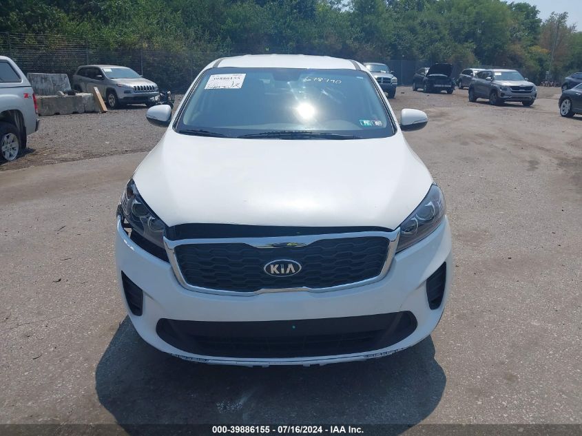 2020 Kia Sorento 2.4L Lx VIN: 5XYPGDA30LG678790 Lot: 39886155