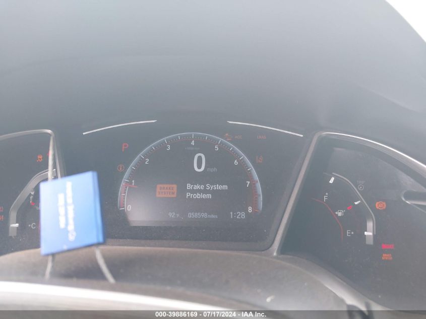 2020 Honda Civic Sport VIN: 19XFC2F80LE024188 Lot: 39886169