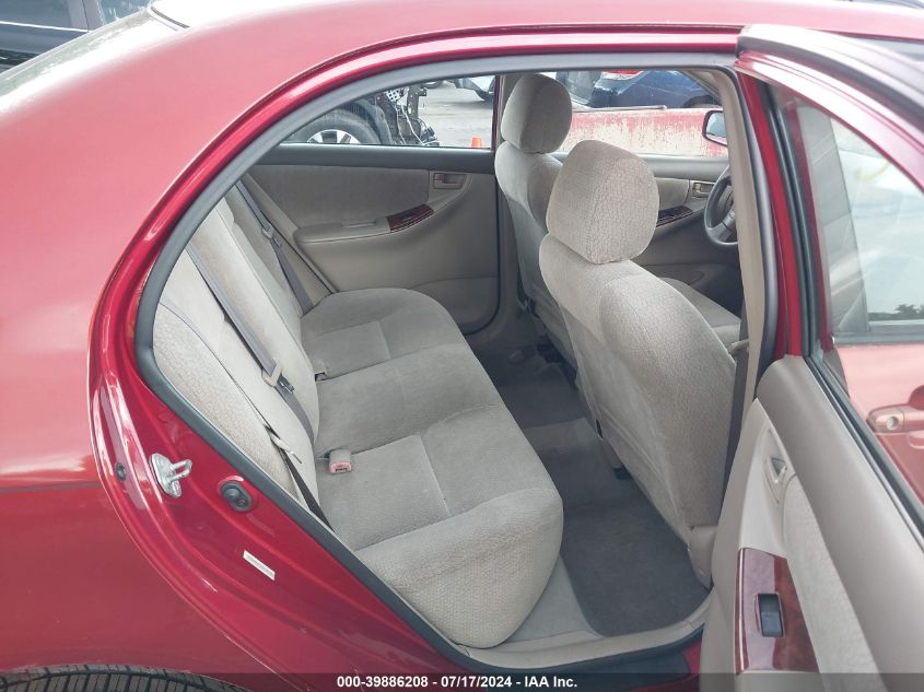 2004 Toyota Corolla Le VIN: 2T1BR32E24C307402 Lot: 39886208