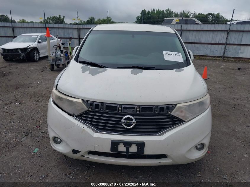 2014 Nissan Quest S/Sv/Sl/Le VIN: JN8AE2KP3E9102654 Lot: 39886219