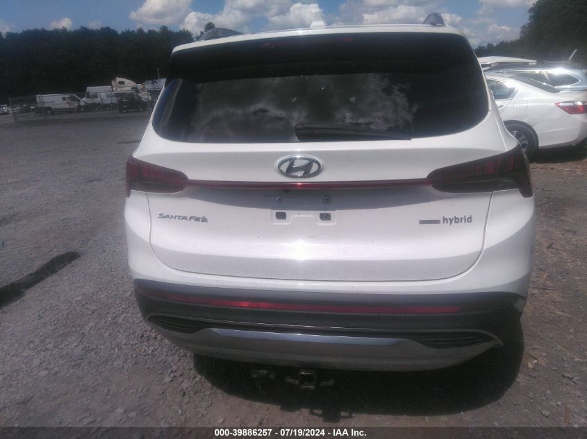 2022 Hyundai Santa Fe Hybrid Sel Premium VIN: KM8S3DA11NU044647 Lot: 39886257