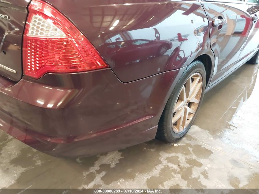 2012 Ford Fusion Sel VIN: 3FAHP0JG4CR357783 Lot: 39886289