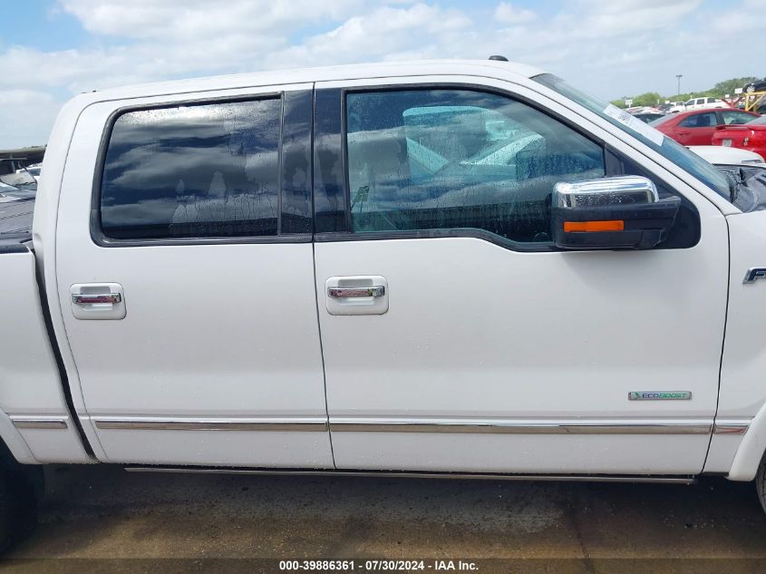 2012 Ford F-150 Platinum VIN: 1FTFW1ET9CFB61577 Lot: 39886361