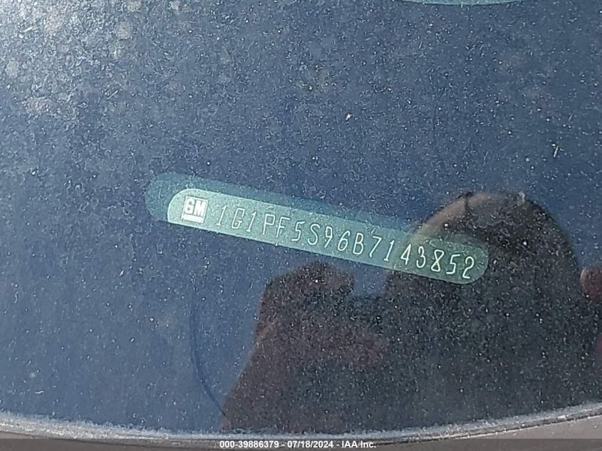 2011 Chevrolet Cruze 1Lt VIN: 1G1PF5S96B7143852 Lot: 39886379