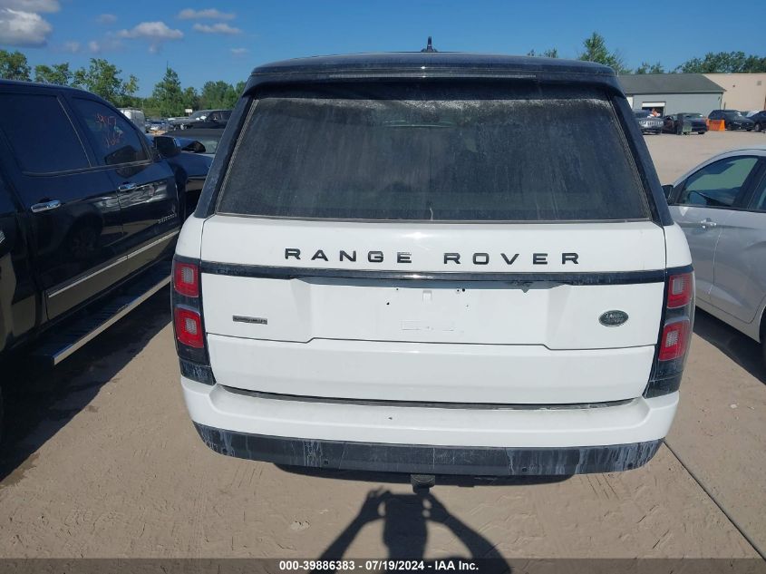 2016 Land Rover Range Rover 3.0L V6 Supercharged Hse VIN: SALGS2VF5GA257802 Lot: 39886383