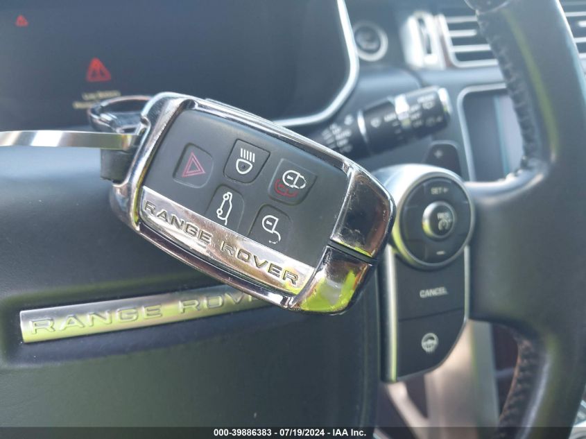 2016 Land Rover Range Rover 3.0L V6 Supercharged Hse VIN: SALGS2VF5GA257802 Lot: 39886383